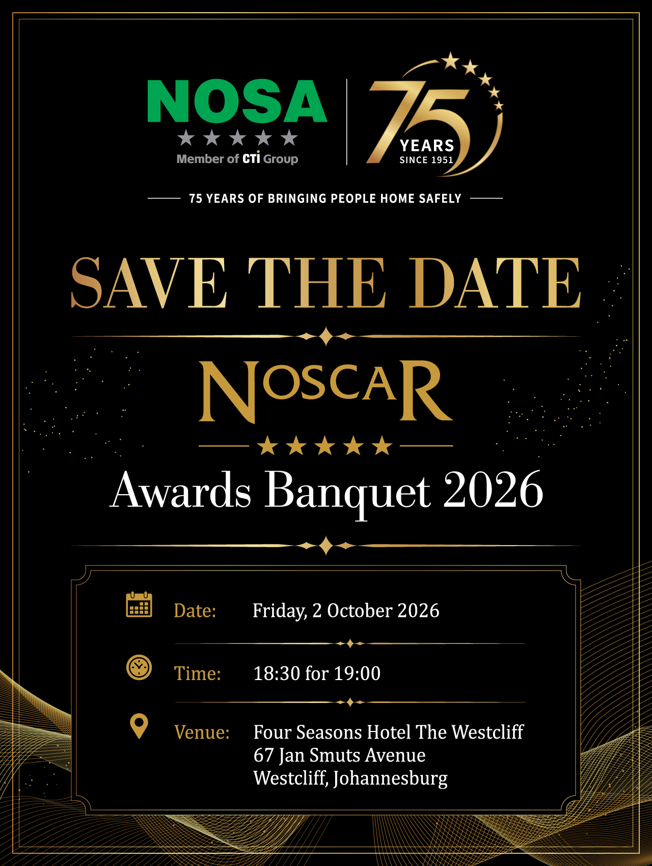 Save the Date | NOSCAR Awards Banquet 2026